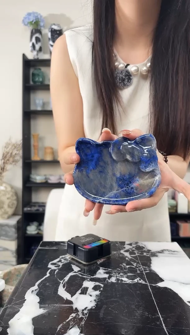 石材景泰蓝猫盘014