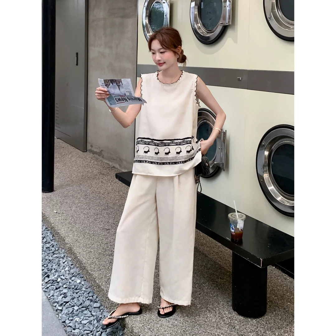 无印心匠D25507-1  民族风慵懒风时尚套装套装 K531