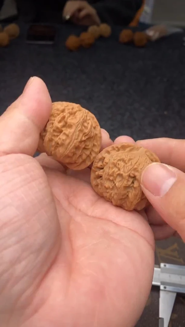 把件文玩核桃B297号44尺白狮子