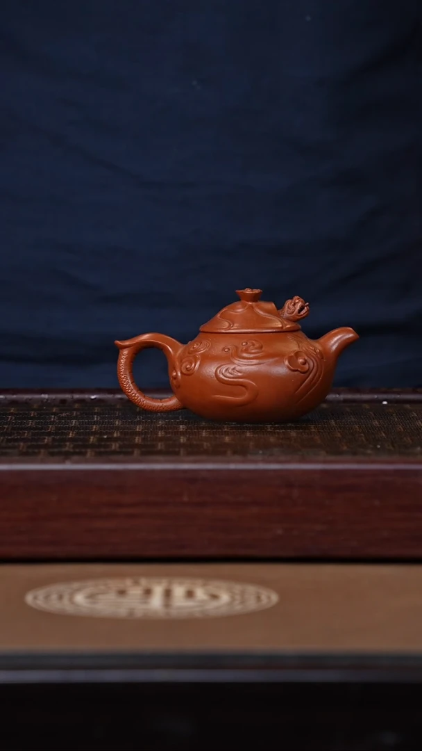 茶壶紫砂朱泥 云龙壶