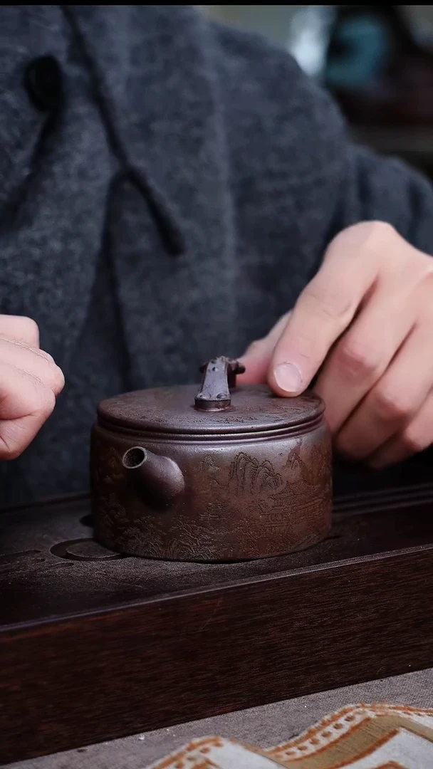 茶壶紫砂宜兴柴烧紫砂壶