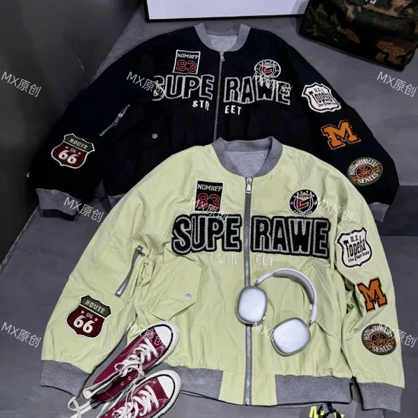 二龙欧货【字母潮牌多标外套】81368