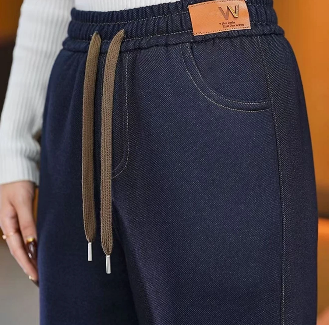 阔腿裤高腰休闲裤秋冬不加绒女裤长裤休闲加绒保暖