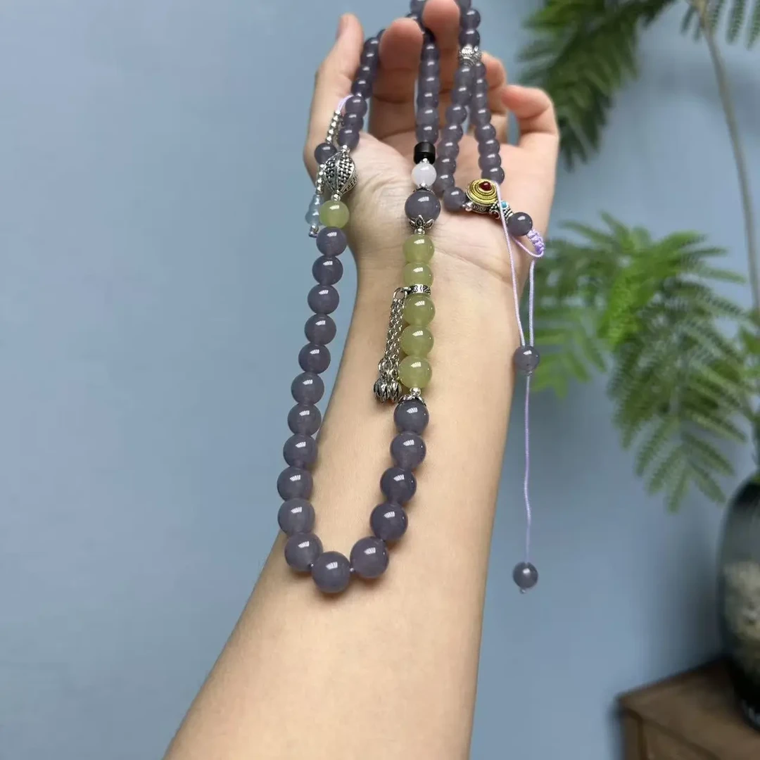 非金属珐琅手镯 紫色项链DIY斜跨套装