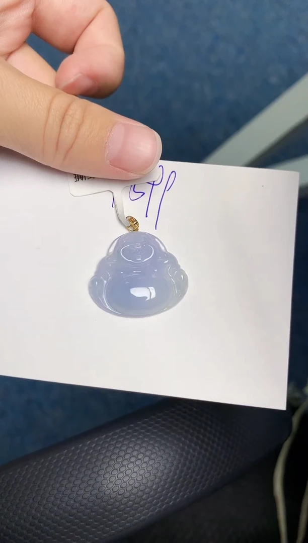 颈饰18K金镶嵌翡翠 天然缅甸A货翡翠百元以上9元证书费自理