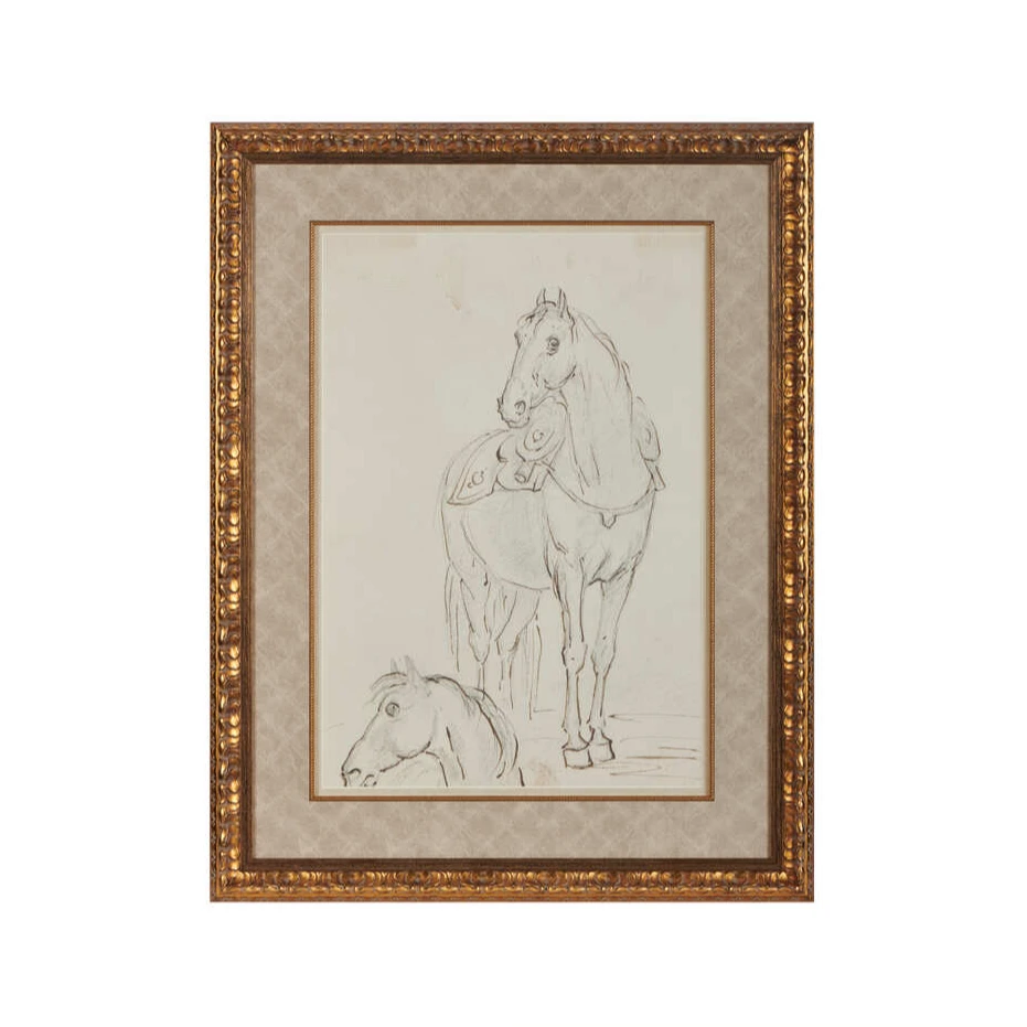 【装饰画】Jonathan & Richard 凝望骏马装饰画 微瑕 不支持退换