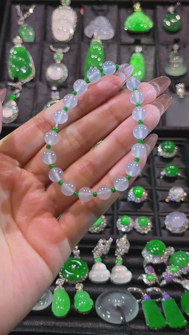 未镶嵌手链翡翠手串