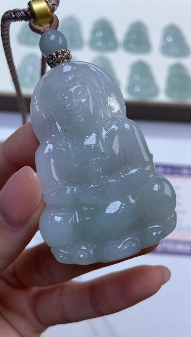 颈饰未镶嵌翡翠356675/翡翠观音  多样性一件发