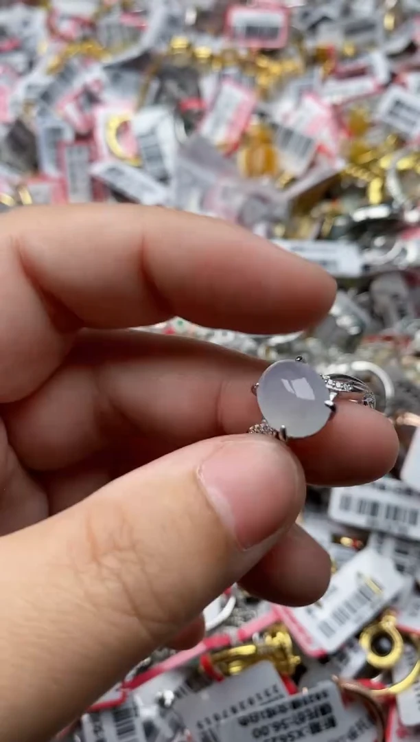 【闪购商品】翡翠戒指银S925镶嵌3333---10