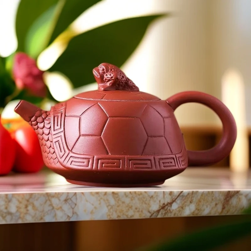 朱泥富甲一方小容量福龟金蟾壶（周其凯）FL17