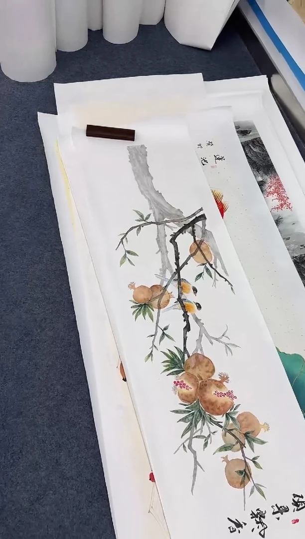 国画石榴同类型随机