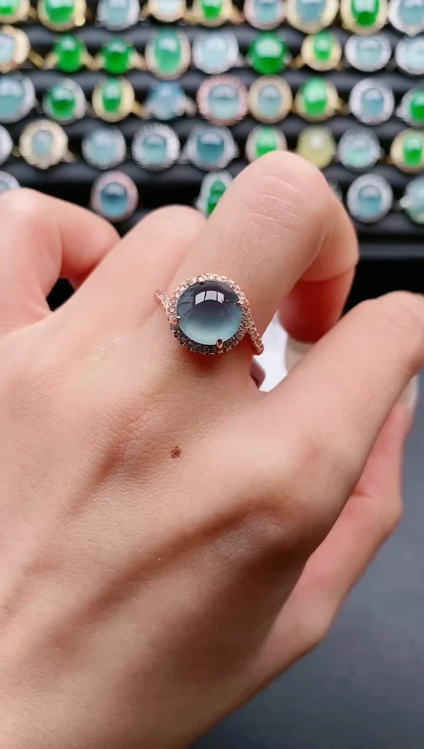 【闪购商品】翡翠戒指银S925镶嵌1111111