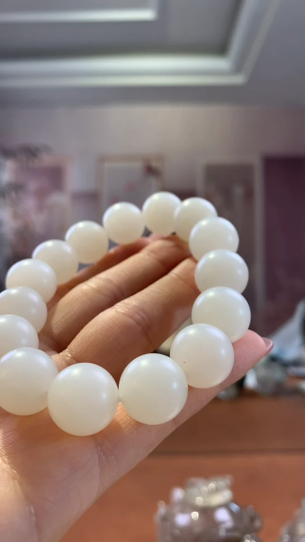 【闪购商品】和田玉手串未镶嵌新疆天泰14mm单圈