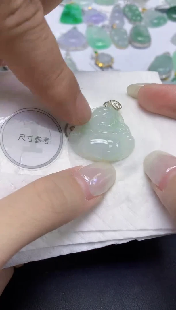 颈饰未镶嵌翡翠天然缅甸翡翠A货多样性发一件