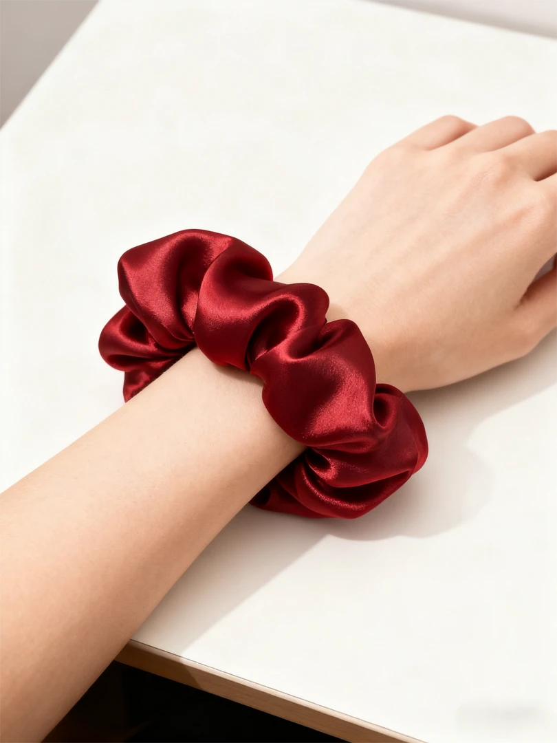 桑蚕丝女性真丝发圈发圈真丝大肠发圈重磅