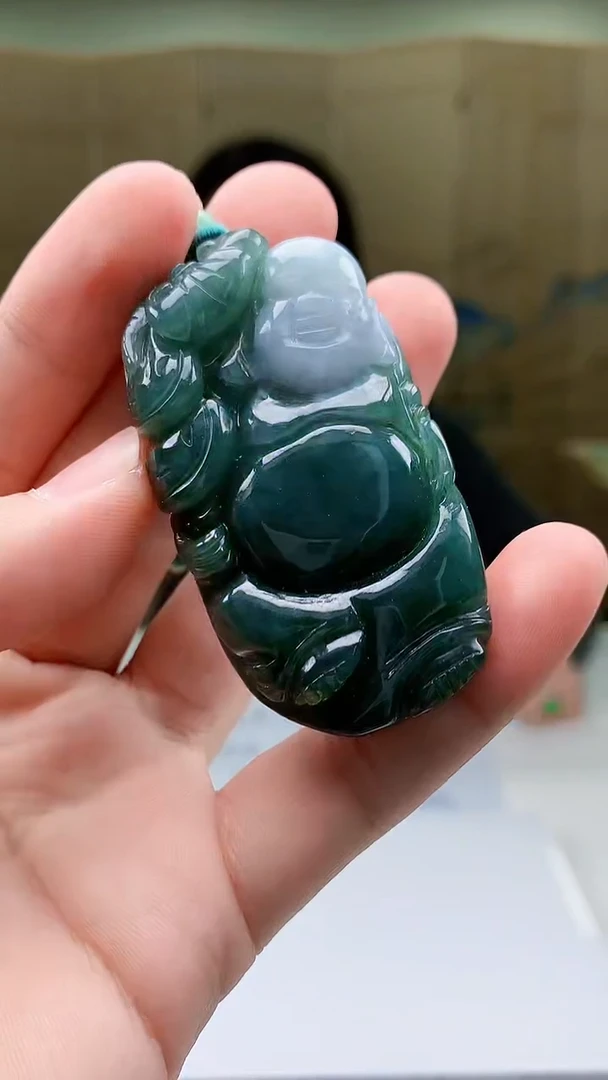 【闪购商品】定制翡翠未镶嵌4852bb-毛货挂件29