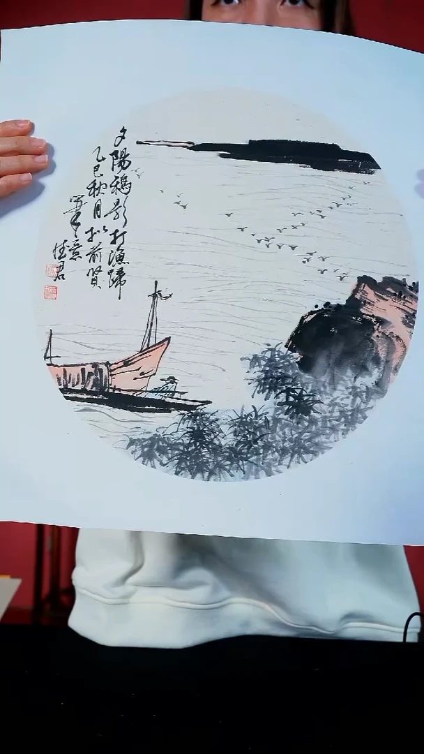 国画一画庐杨德君国画作品33*33