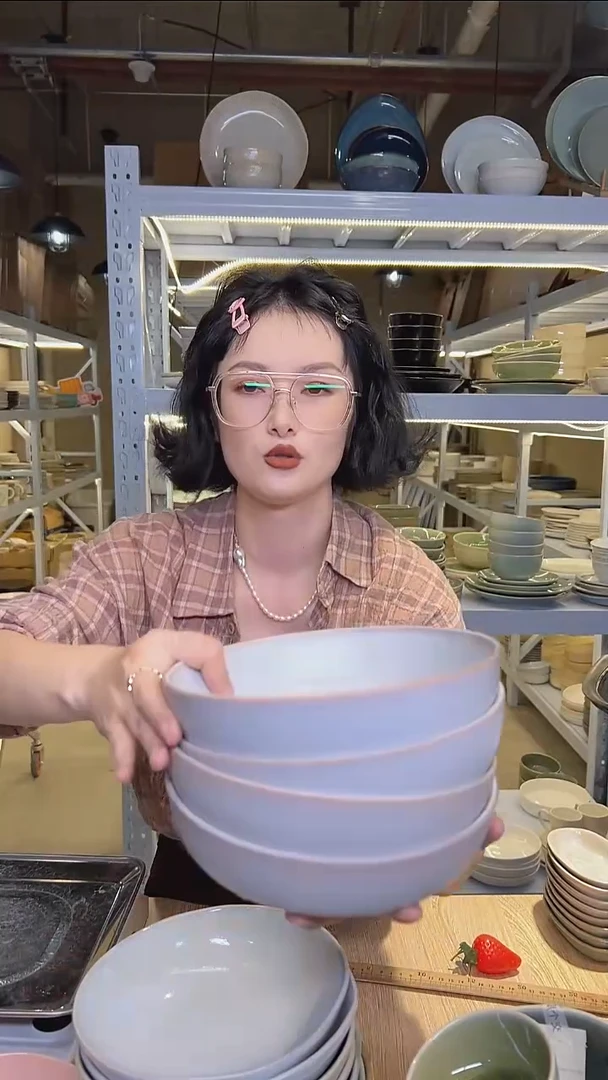 瓷223外贸尾货高温釉下彩陶瓷餐具默认微瑕