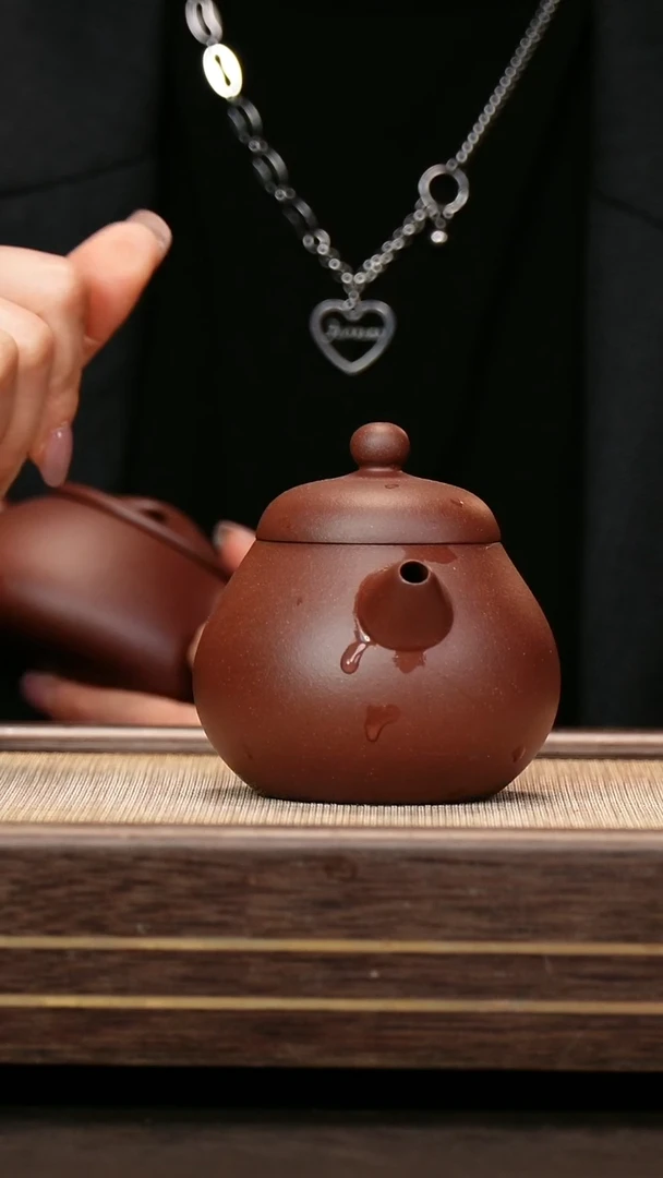 茶壶紫砂中槽清  紫泥   文旦