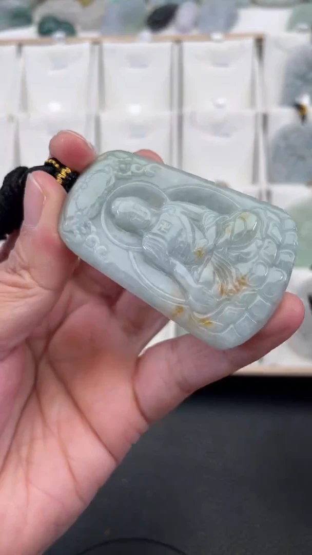 颈饰未镶嵌翡翠天然缅甸翡翠A货475