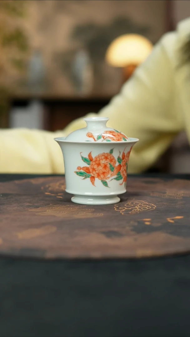 景德镇陶瓷杯碗柴烧多人