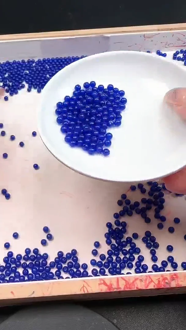 未镶嵌玛瑙/玉髓珠宝半成品青金蓝N45卡4MM60颗