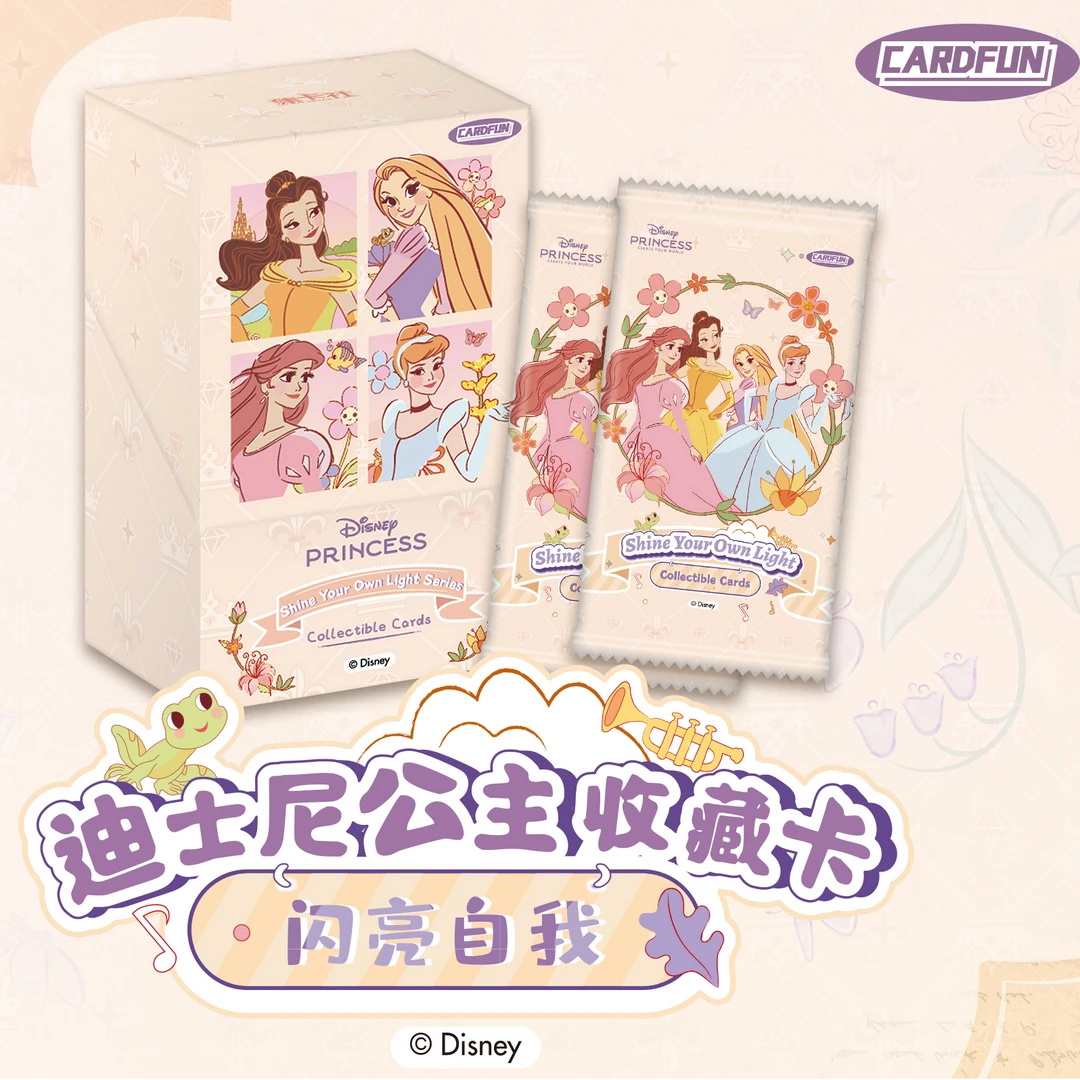 【蜜茶】迪士尼公主闪亮自我  收藏卡牌 【拆盒】