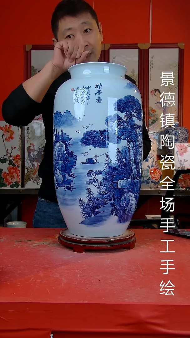 摆件景德镇陶瓷 全场手工手绘