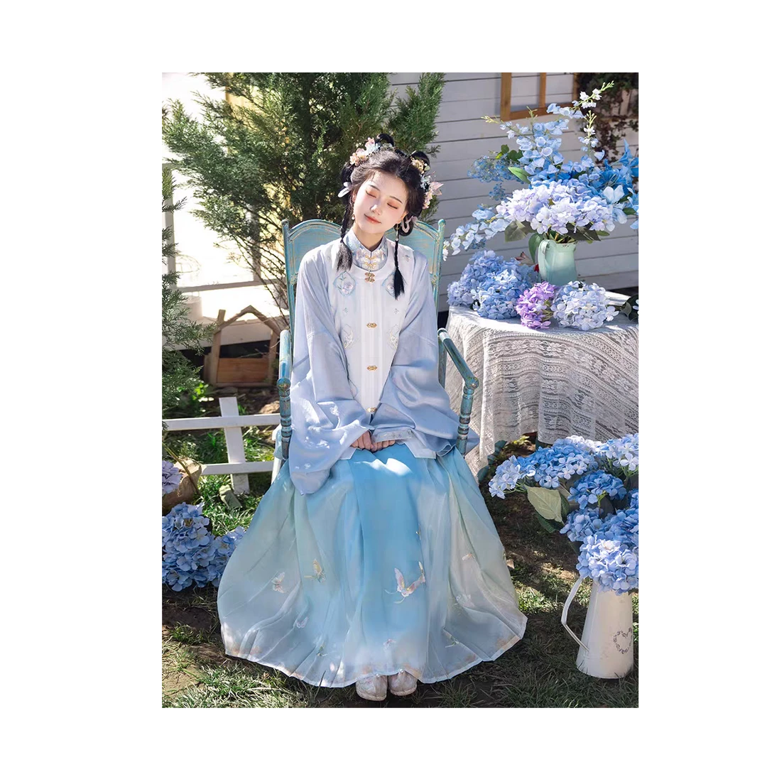 钟灵记【春华绮罗】圆领比甲 马面裙/单件