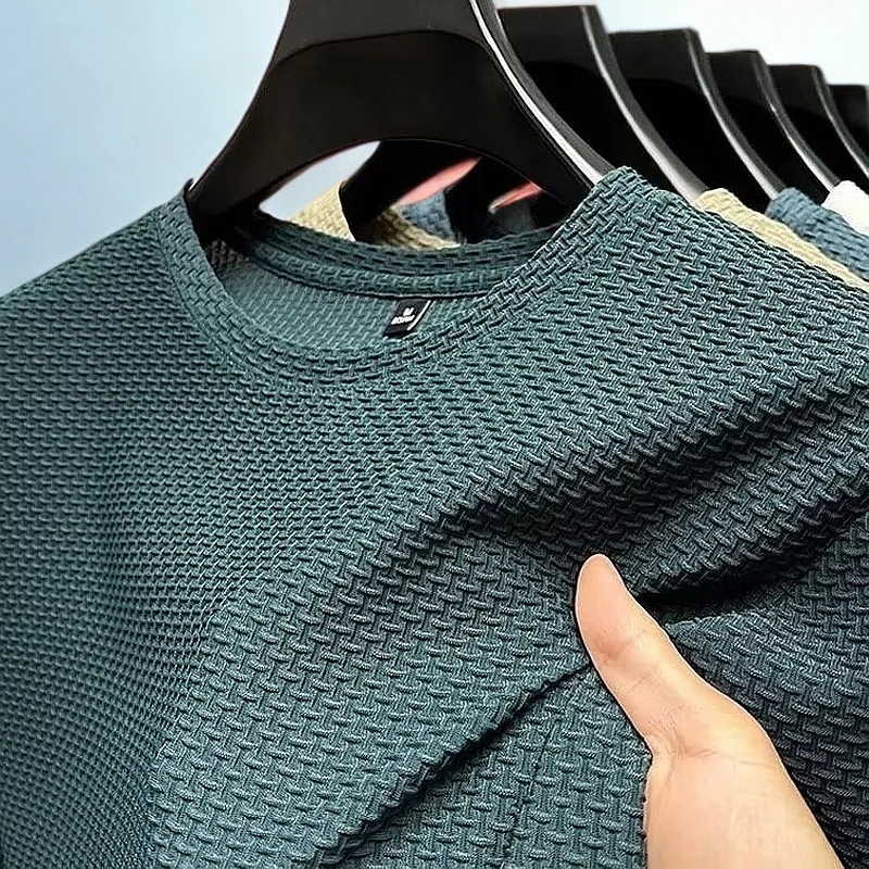 夏季夏天打底衫上衣胖子肥佬宽松特大号圆领短袖T恤男士大码体恤