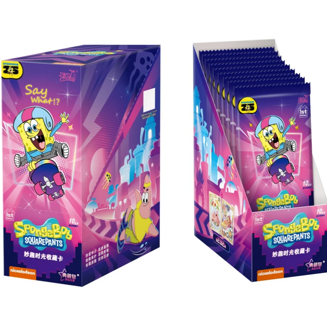 【开车】卡游海绵宝宝妙趣时光收藏卡-典藏包FE版第一弹盲盒（代拆）
