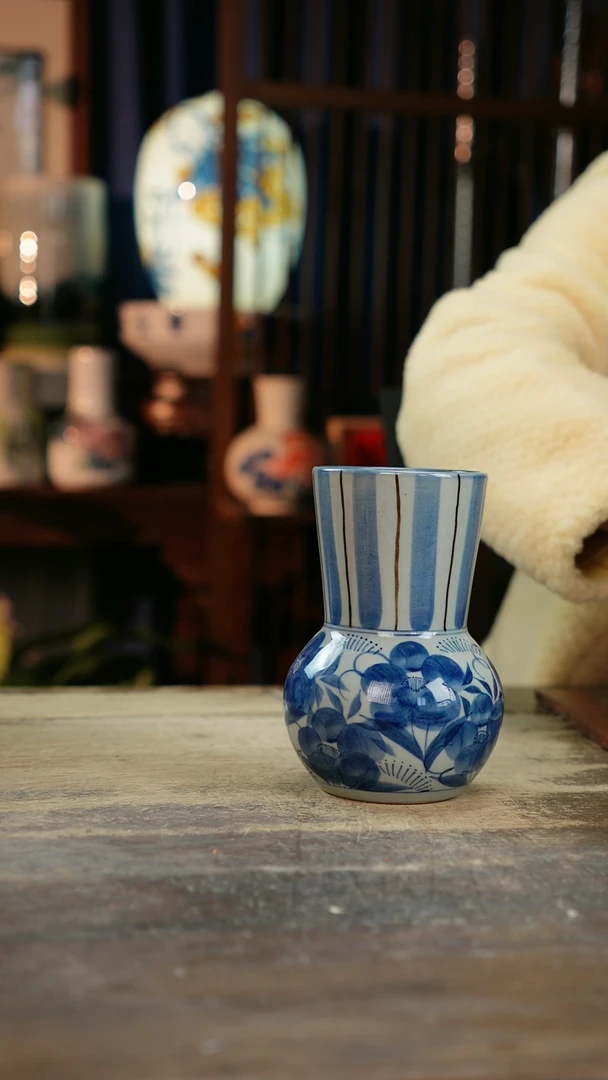 【闪购商品】瓷片景德镇纯手工釉下彩精品花瓶