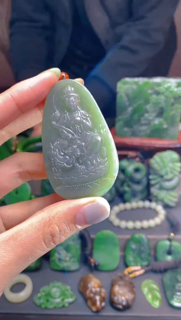 未镶嵌和田玉珠宝半成品1