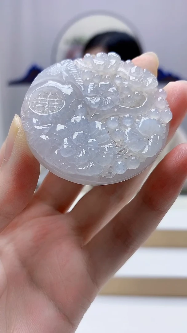 未镶嵌定制翡翠4852zm-毛货挂件85