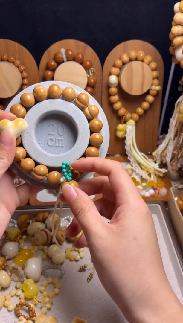 手串猴头核桃用****8全品光面柯基爱心吊坠手串