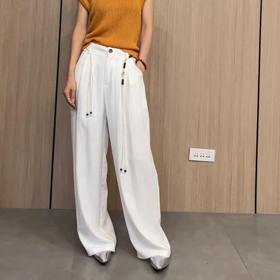 李园家2号店-25728-夏季新款显瘦宽松棉麻阔腿裤