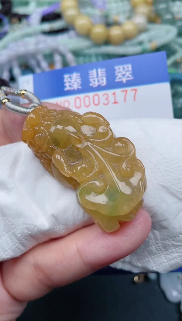 翡翠未镶嵌颈饰.0003177