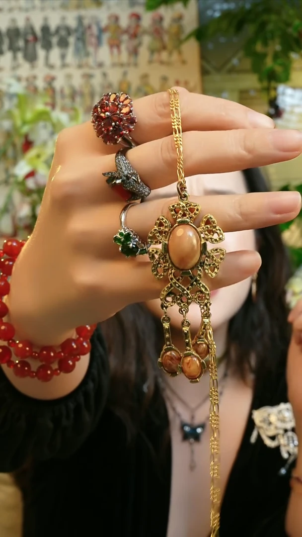 合金无合金无琉璃毛衣链-88