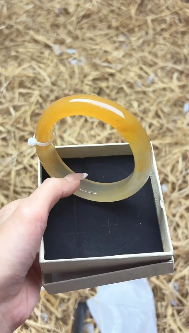 未镶嵌手镯石英质玉2459--圈口61