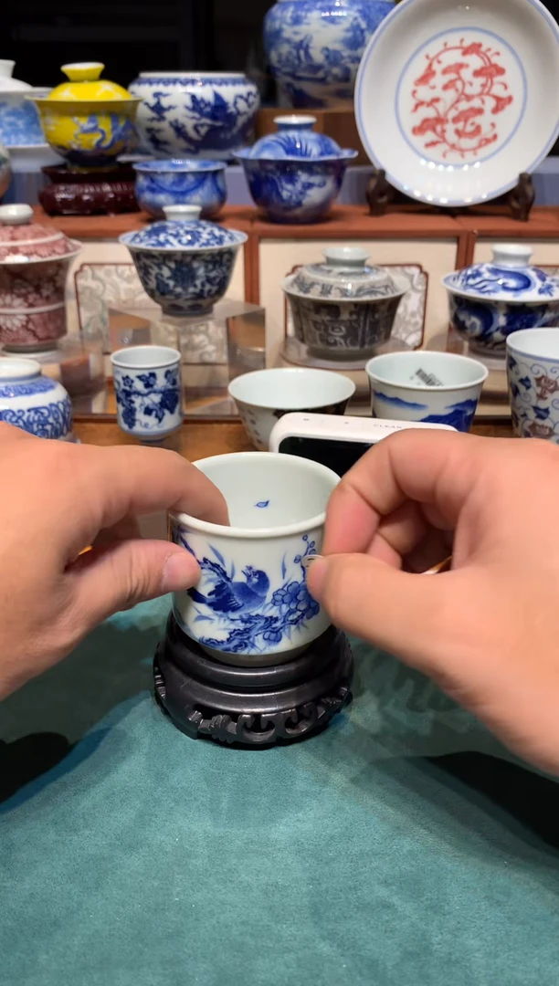 ｜****｜23青花花鸟杯lf101