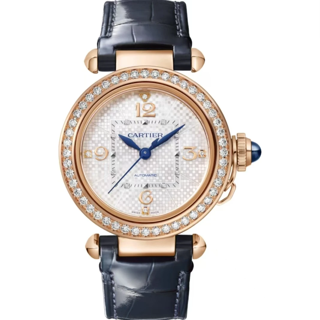 99新 Cartier/卡地亚 帕莎WJPA0027 机械全金原钻 35盘23年全套