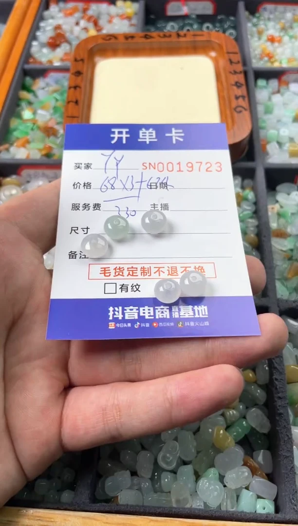 翡翠未镶嵌颈饰是****️00019723