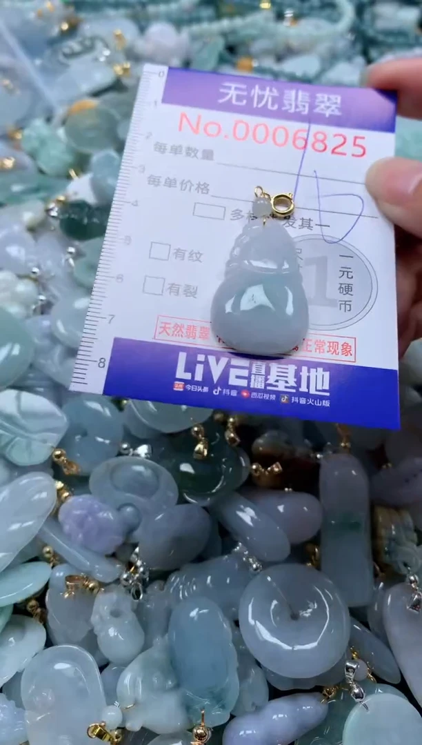 翡翠未镶嵌吊坠(不含链)6825