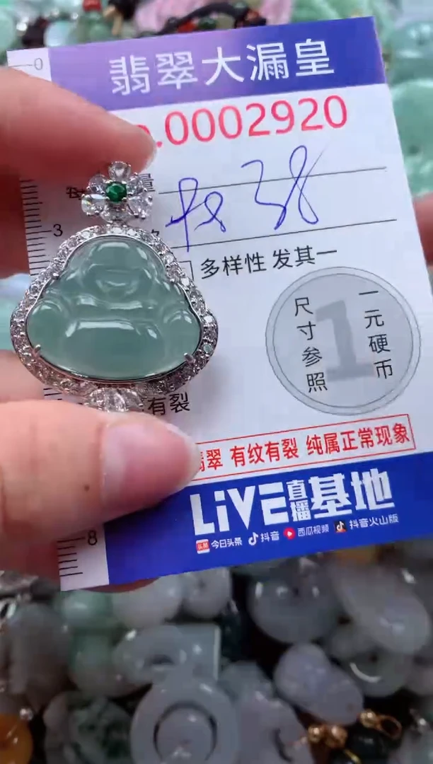 翡翠未镶嵌吊坠(不含链)2920