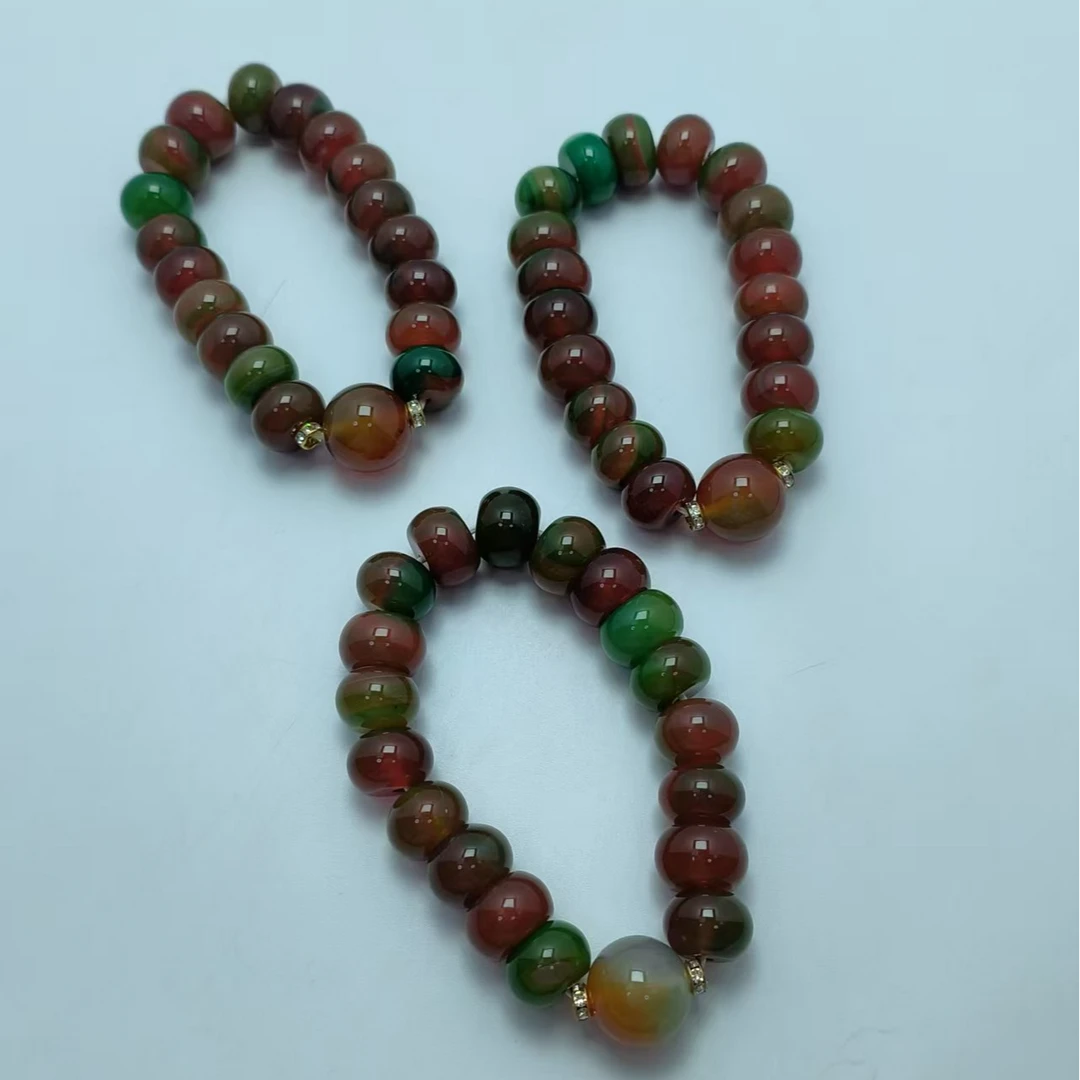 X397 盐源桶珠+单珠14-手串 多样性发其一 气质 | 时尚 百搭 珠宝