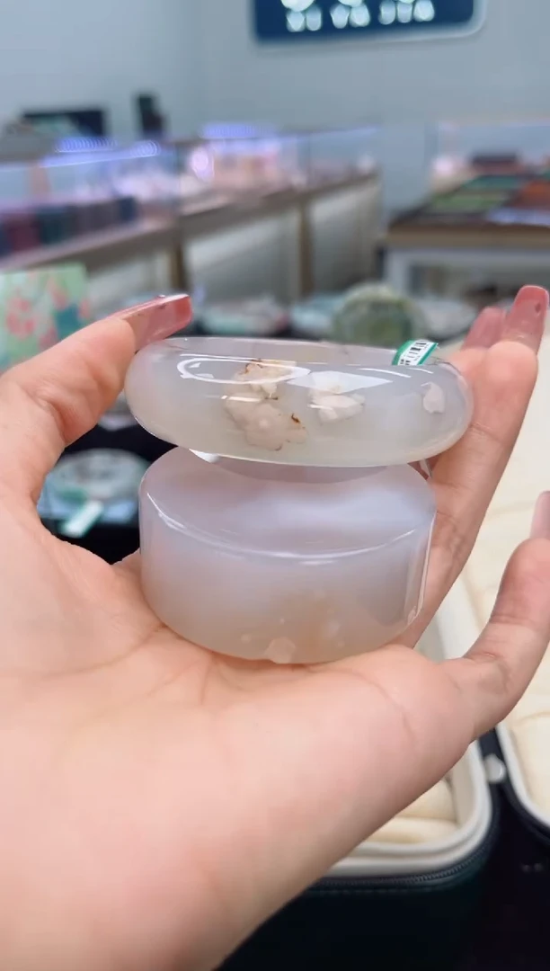 石英质玉手镯未镶嵌55圈口（赠品镯心）3567218