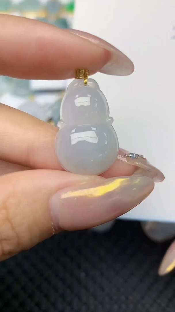 【闪购商品】翡翠颈饰18K金镶嵌天然翡翠A货