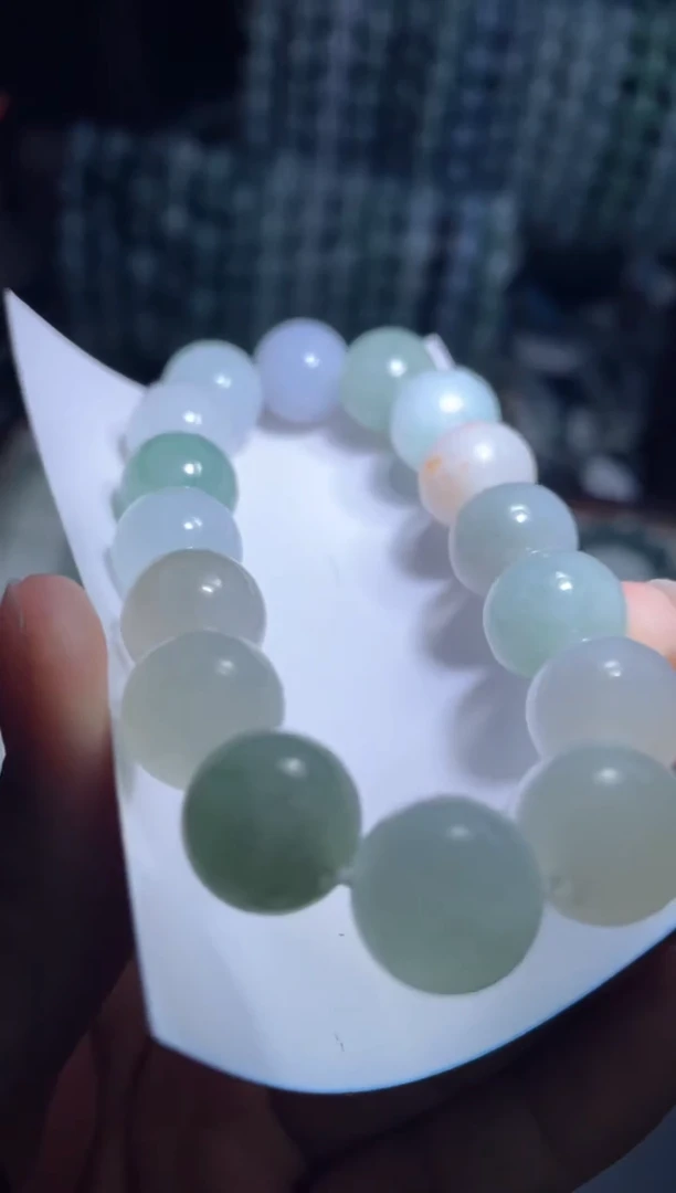未镶嵌定制翡翠天然缅甸翡翠手串4