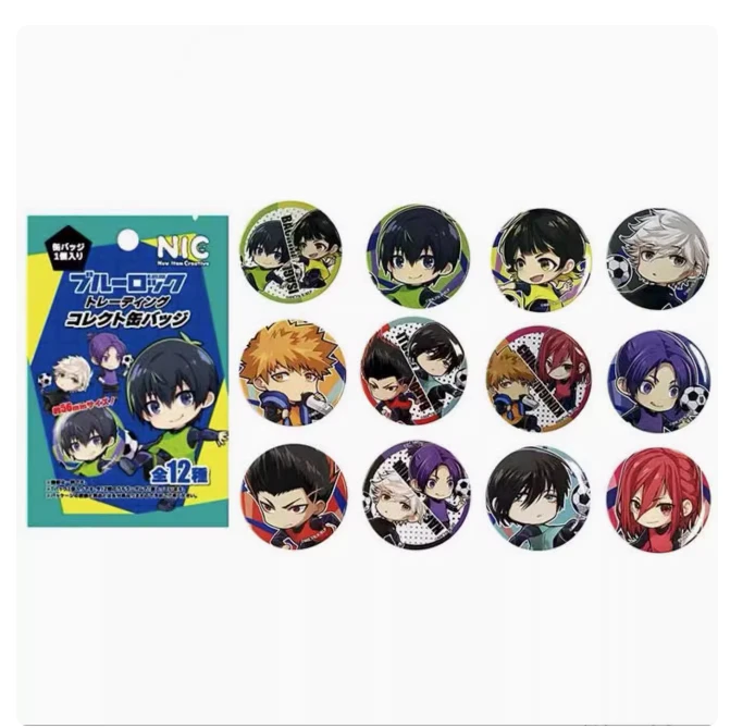 【日谷代拆】NIC 蓝色监狱 蓝锁 洁世一蜂乐廻 Q版人物吧唧徽章