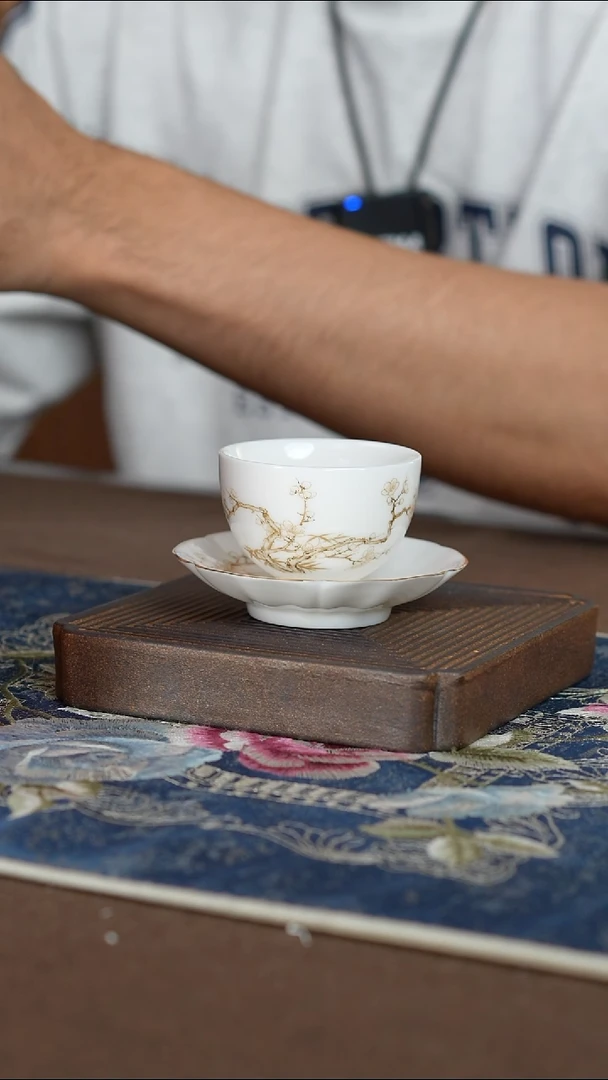 【梅花-小杯+杯垫】【12西泠礼盒】